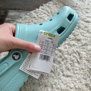 Men’s light blue crocs